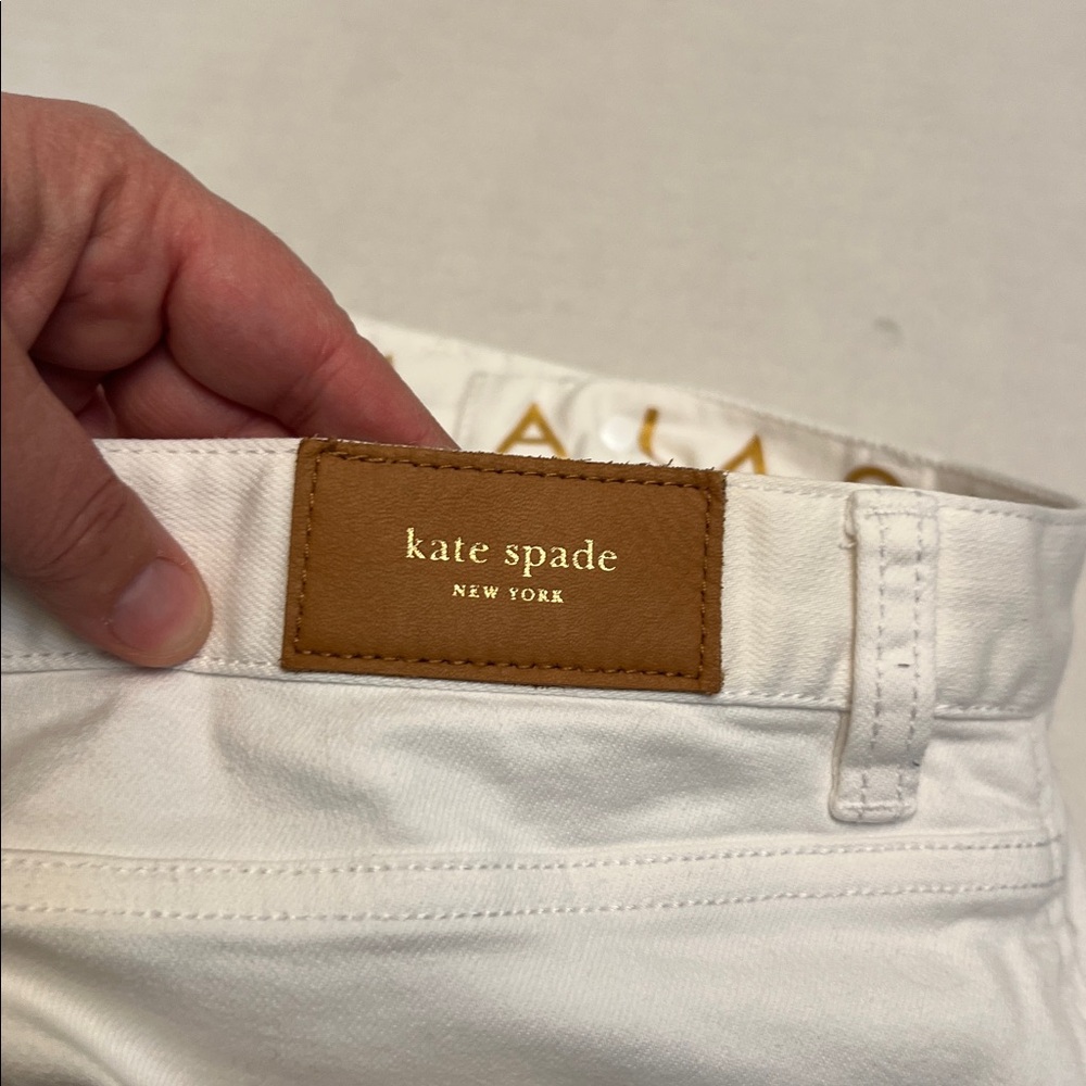 KATE SPADE PREPPY BROOME STREET CUTWORK DENIM ANKLE JEANS 26 - Picture 11 of 16